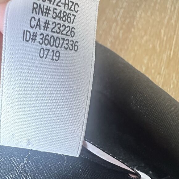 VS Black Satin Pajama Top M Logo Script Piping - Picture 5 of 5